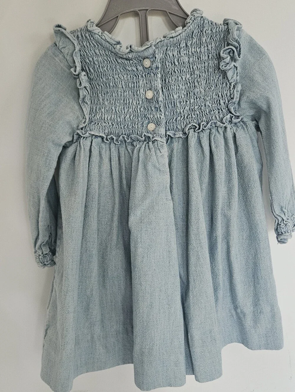 Ralph Lauren Baby Smocked Denim Dress 9M